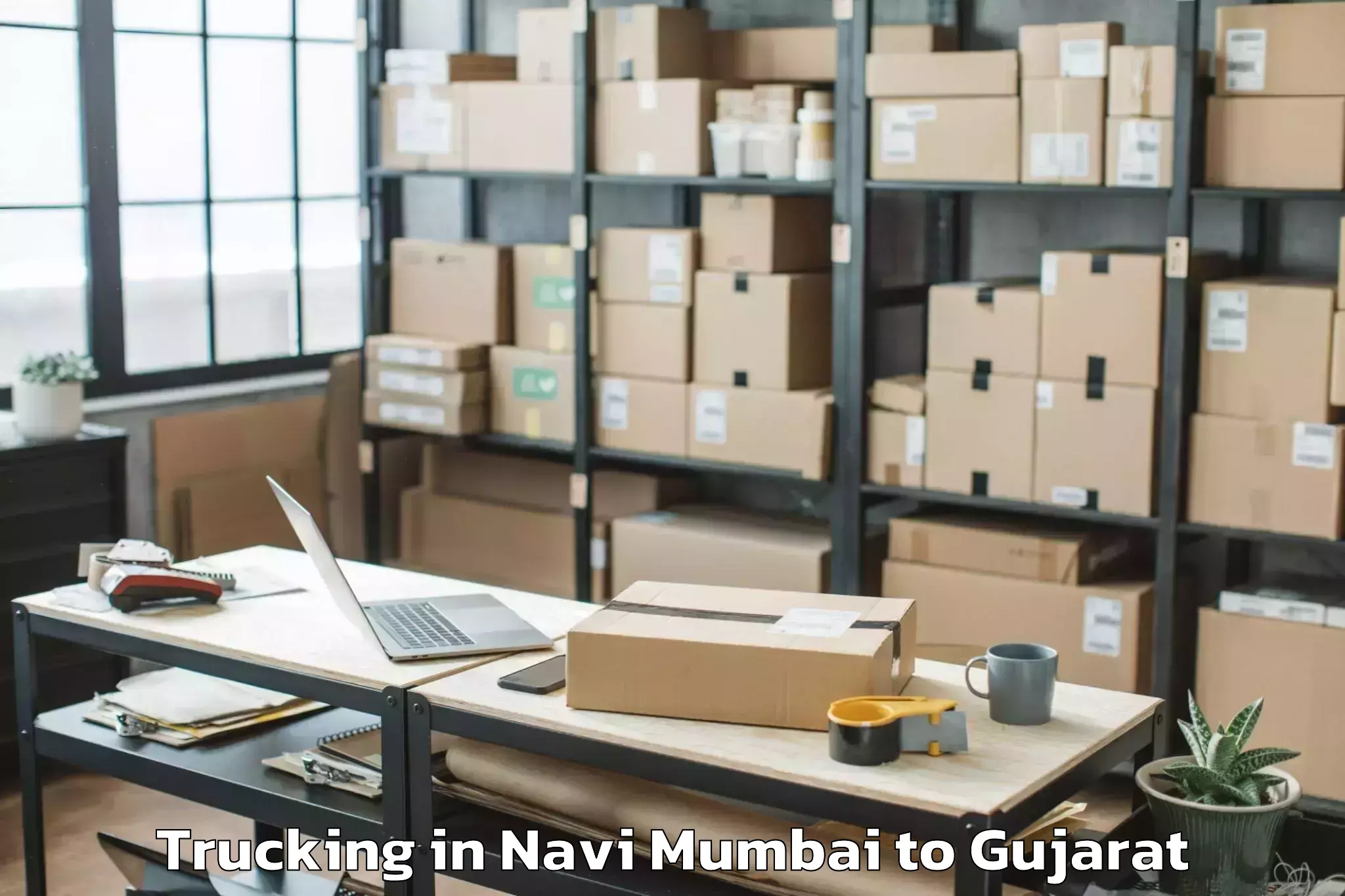 Quality Navi Mumbai to Garbada Trucking